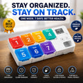 7-Day Pill Organizer With Reminder Alarm