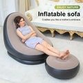 Inflatable Sofa with Footrest With  Free Electric Inflator