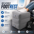 Inflatable Travel Footrest Pillow | Portable Foot Support