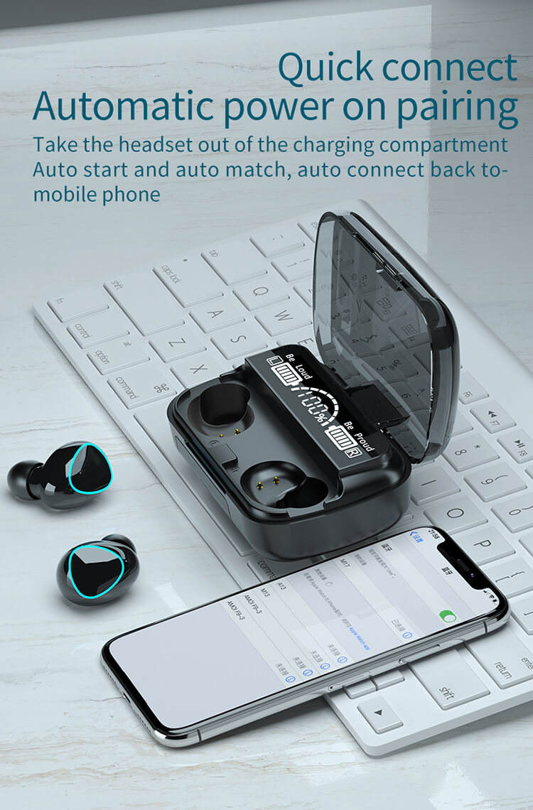 M10 TWS Wireless Earphone Touch Bluetooth Earplugs